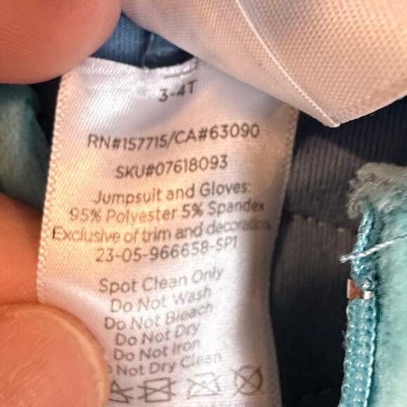 Disney Spirit Halloween Lilo Stitch Costume One Piece Toddler 3T 4T 3 4 Dressup - Picture 9 of 12